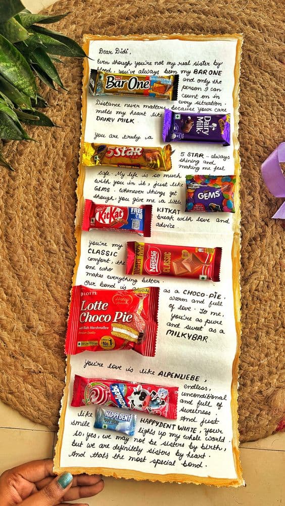 Personalized Chocolate Message Board / Card