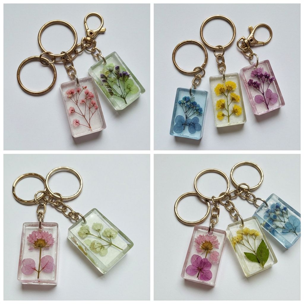 Resin keychain collection